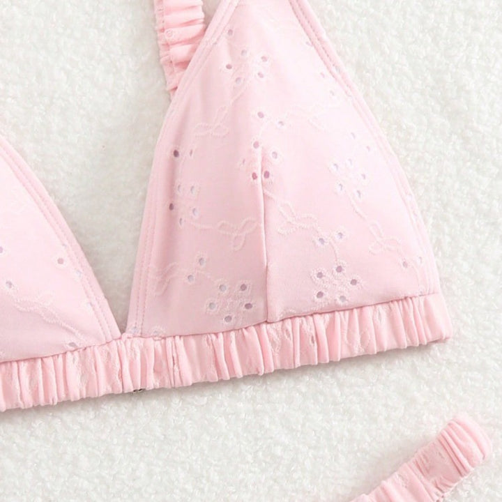 Damen Triangel-Bikini-Set mit verspieltem Rüschendesign Echo Archiv