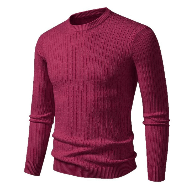 Herren Grobstrickpullover mit elegantem Zopfmuster Echoarchiv