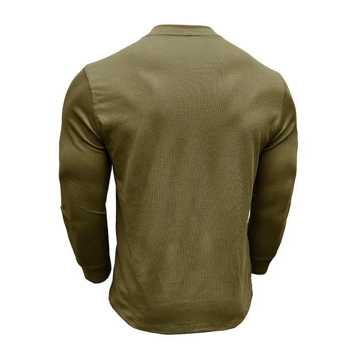 Herren Langarmshirt mit Knopfleiste Echoarchiv