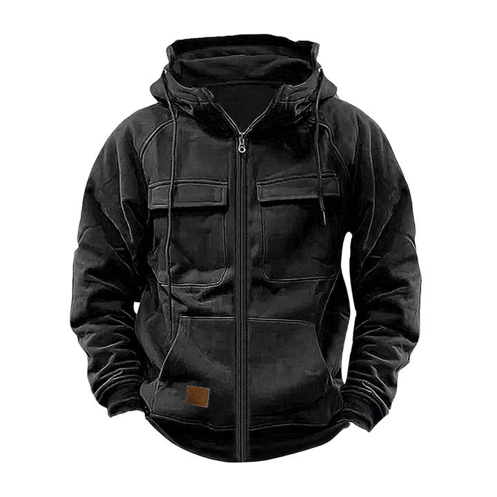 Herren robuste Kapuzenjacke mit praktischen Taschen und stylischem Reißverschluss Echoarchiv