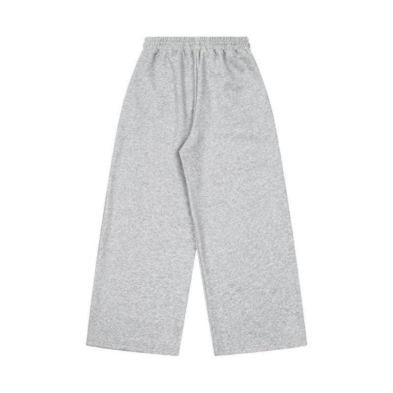 Damen Weite Culotte-Loungehose mit hohem Komfortbund, Kordelzug und Stern-Flaggen-Print Echoarchiv