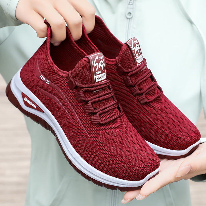 Damen nan leichter atmungsaktiver Strick-Sneaker mit dämpfender Komfortsohle Echo Archiv
