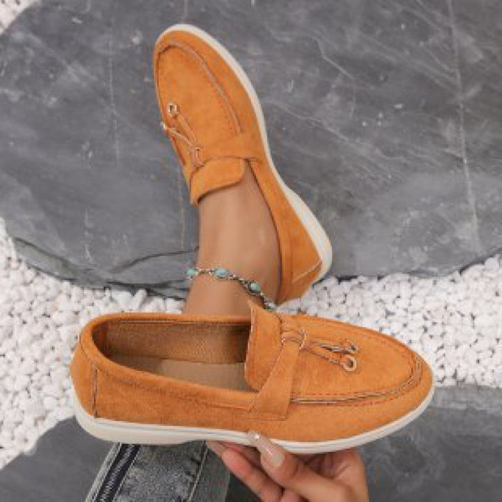 Damen nan bequeme Slip-On Loafer mit dekorativem Quastenbesatz und ergonomischer Gummisohle Echo Archiv