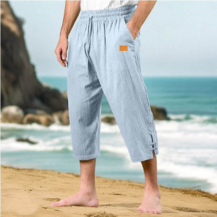 Herren Legere Strandhose mit seitlichen Schlitzen Echoarchiv