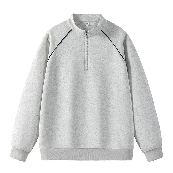 Herren sportlicher Pullover mit kurzer Reißverschlussöffnung Echoarchiv