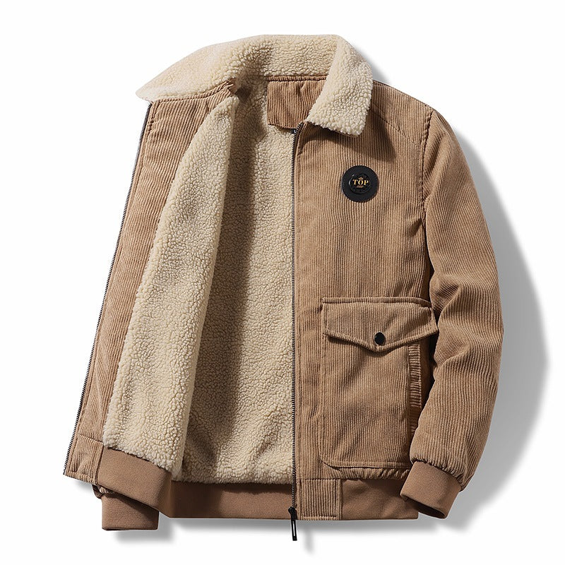 Herren  Cordura-Sherpa-Futter Bomberjacke mit Klappen-Nutzertaschen Echo Archiv