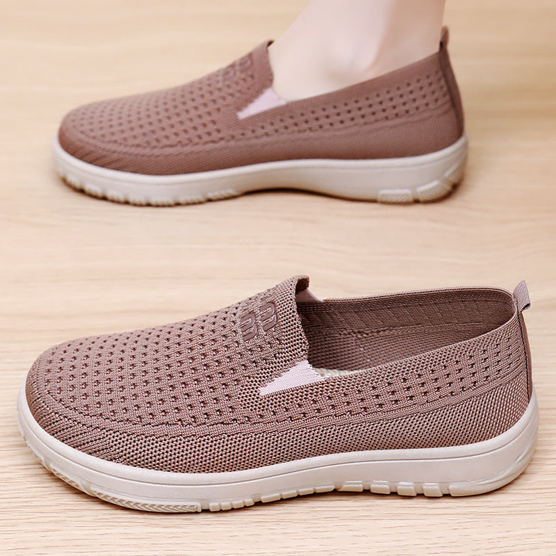 Damen Atmungsaktive Freizeit Slip-On Sneakers mit elastischem Obermaterial Echo Archiv