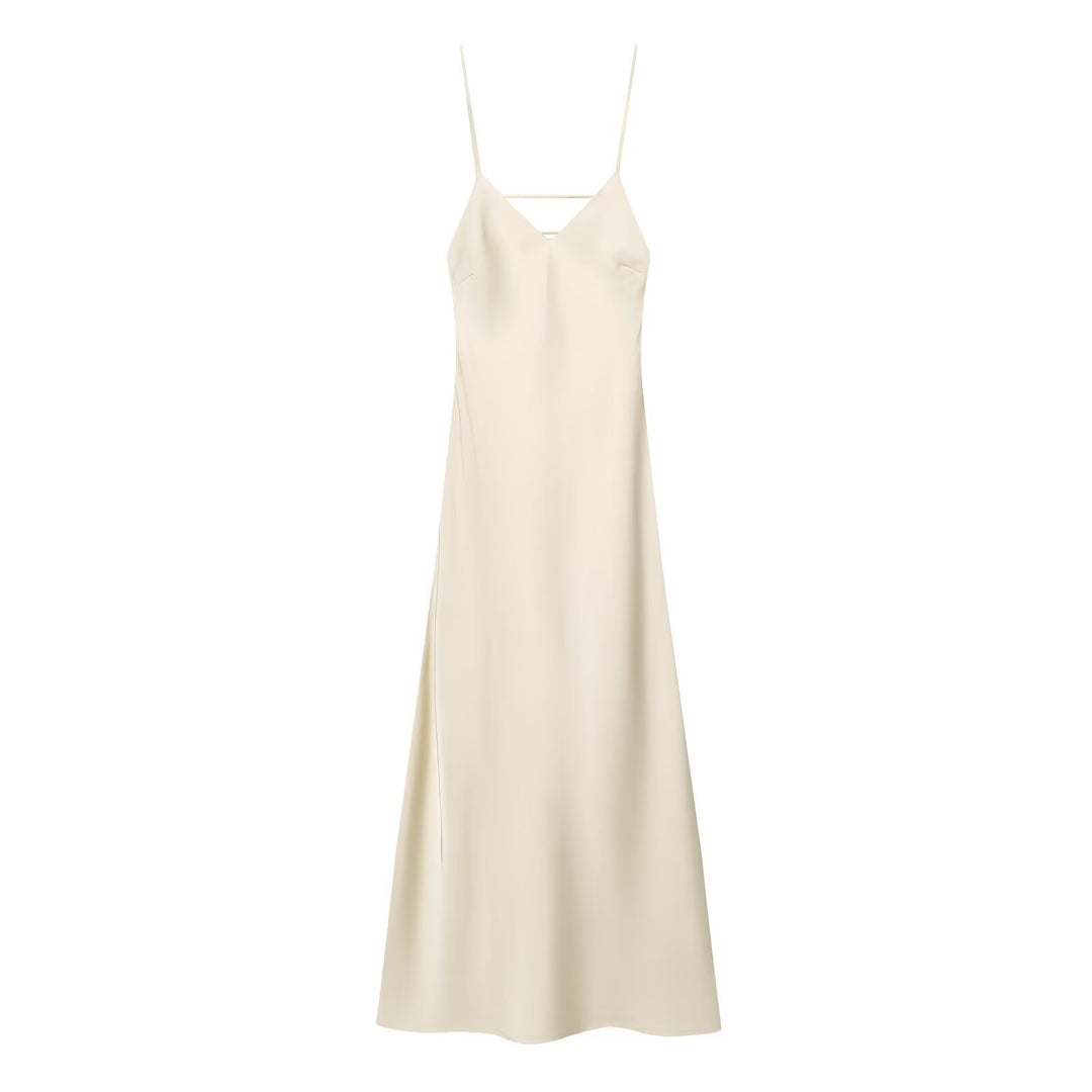 Damen Sommerliches Spaghettiträgerkleid mit schmeichelndem Schnitt und fließendem Stoff Echo Archiv