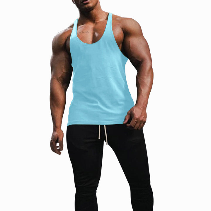 Herren Sporttanktop mit racerback Design und atmungsaktiver Baumwolle Echoarchiv