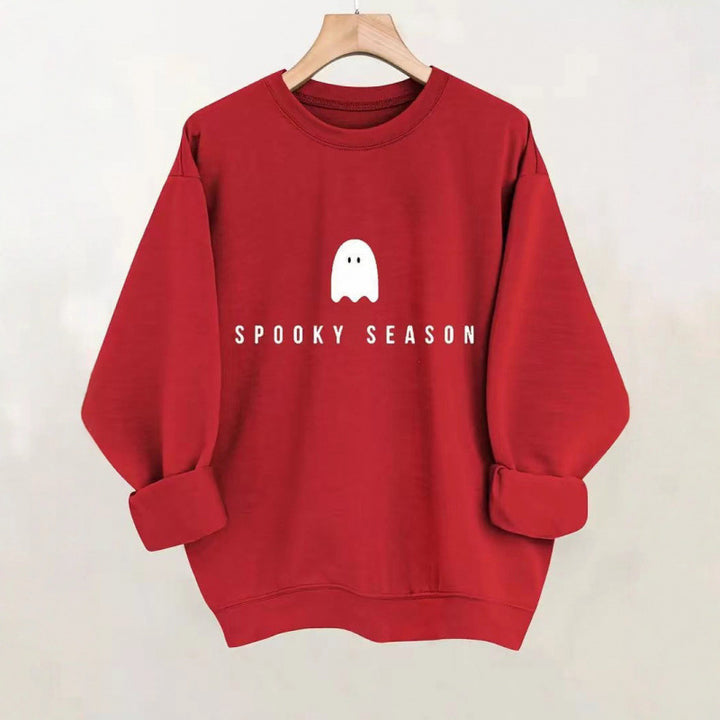 Unisex nan lässiges Halloween Sweatshirt mit Gespenst-Print und Oversize-Schnitt Echo Archiv