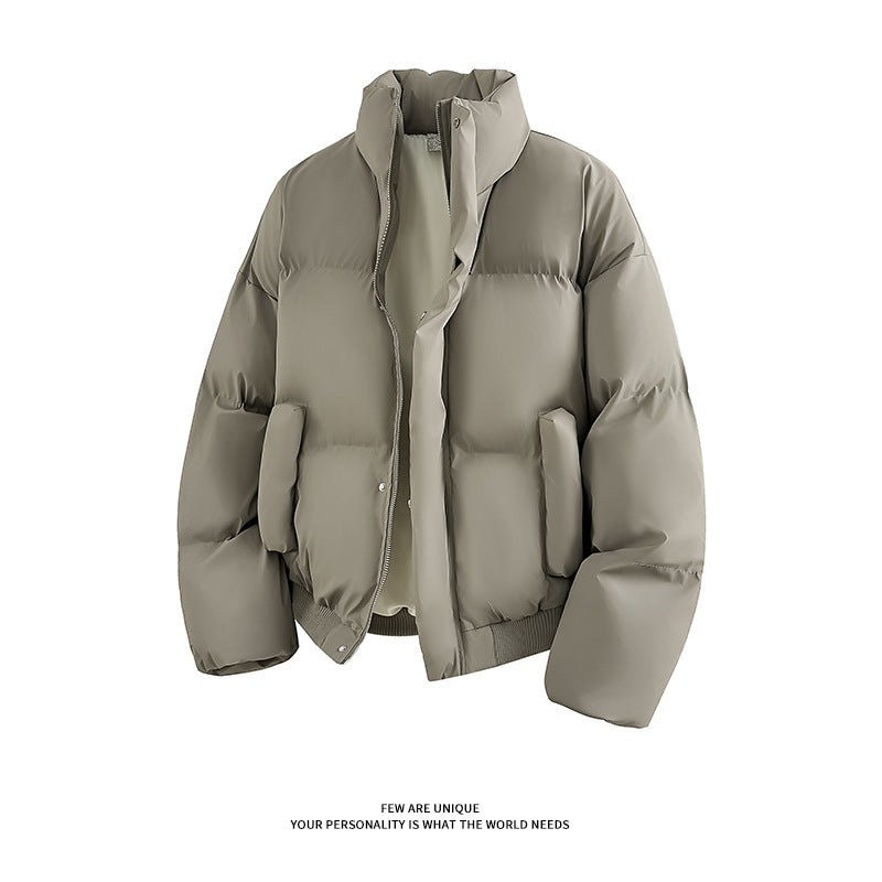 Herren Modische Steppjacke mit hohem Kragen und praktischen Taschen Echoarchiv