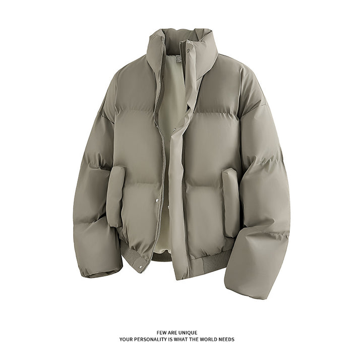 Herren Modische Steppjacke mit hohem Kragen und praktischen Taschen Echoarchiv