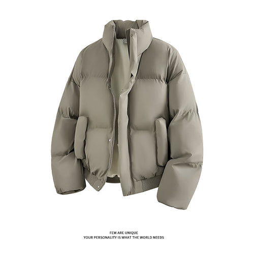 Herren Modische Steppjacke mit hohem Kragen und praktischen Taschen Echoarchiv