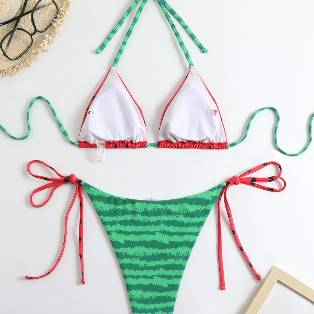 Damen Triangel-Bikini mit verspieltem Muster Echo Archiv