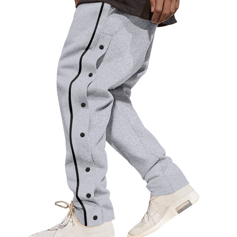 Herren Cargohose mit Druckknopfdetails und elastischem Bund Echoarchiv