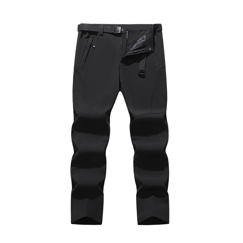Herren Softshell-Hose für Outdoor mit vorgeformten Knien, integriertem Gürtel und Reißverschlusstaschen Echoarchiv