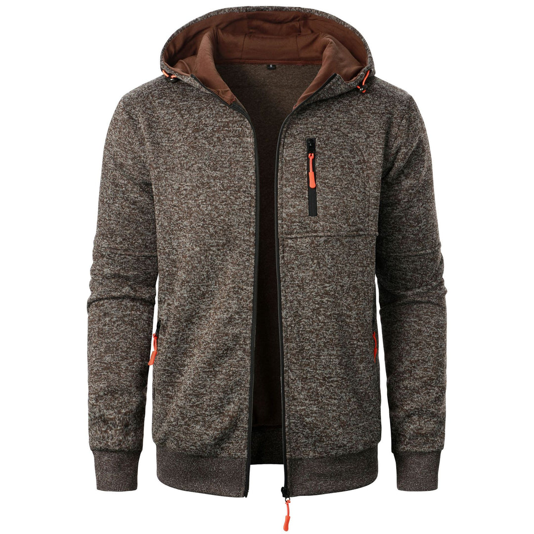 Herren Sportliche Kapuzenjacke mit innovativem Strukturdesign und praktischen Taschen Echoarchiv