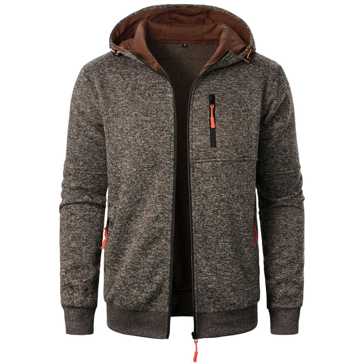 Herren Sportliche Kapuzenjacke mit innovativem Strukturdesign und praktischen Taschen Echoarchiv