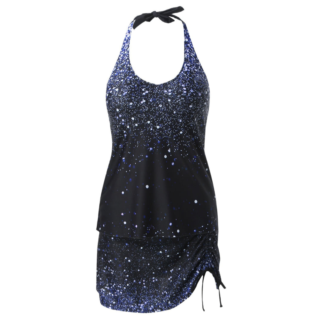 Damen lässiges Strandkleid mit verstellbarem Gürtel Echo Archiv