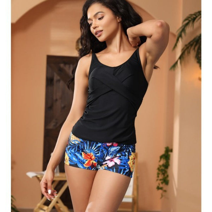 Damen High-Waist Bikini-Set mit modischem Oberteil und verstellbarem Bund Echo Archiv