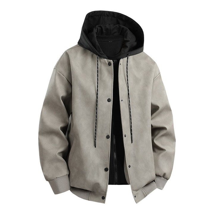 Herren modische Übergangsjacke mit abnehmbarer Kapuze und sportlichen Akzenten Echoarchiv