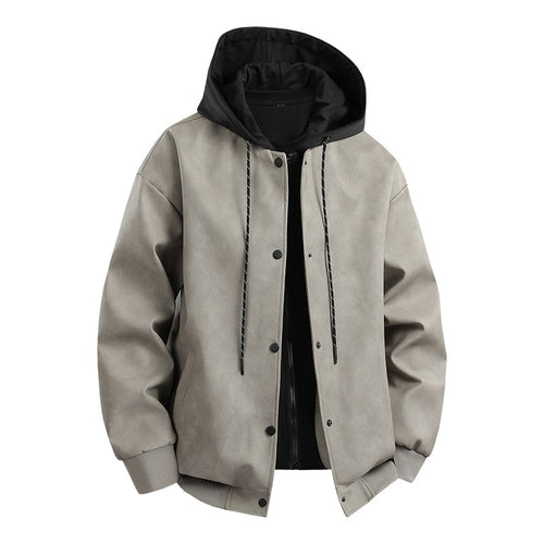 Herren modische Übergangsjacke mit abnehmbarer Kapuze und sportlichen Akzenten Echoarchiv