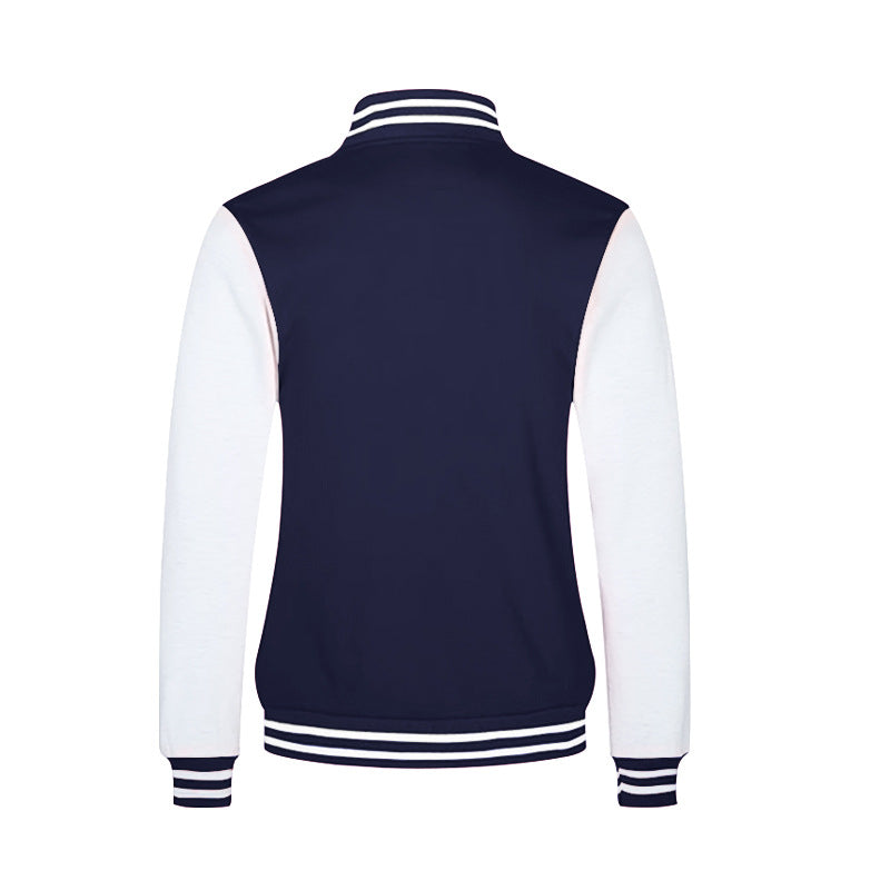 Herren nan klassische Collegejacke im Baseballstil mit kontrastärmeln und Rippbündchen Echo Archiv