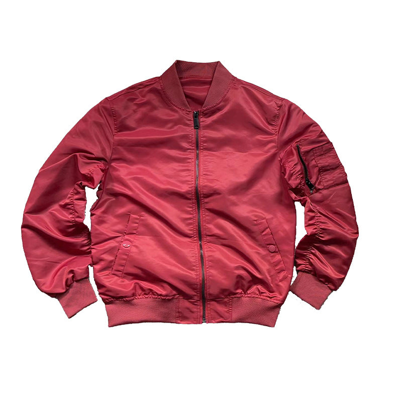 Herren nan leichte Nylon-Bomberjacke mit Ärmel-Reißverschlusstasche und elastischen Bündchen Echo Archiv