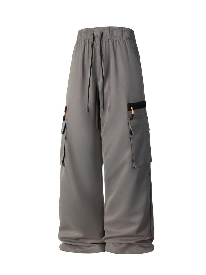 Herren Weite Cargo-Hose im Oversize-Schnitt mit elastischem Tunnelzugbund und Multifachtaschen Echo Archiv