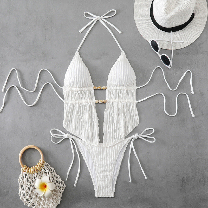 Damen Bikini-Set mit raffiniertem Zipfel-Design und modischen Binde-Details Echo Archiv