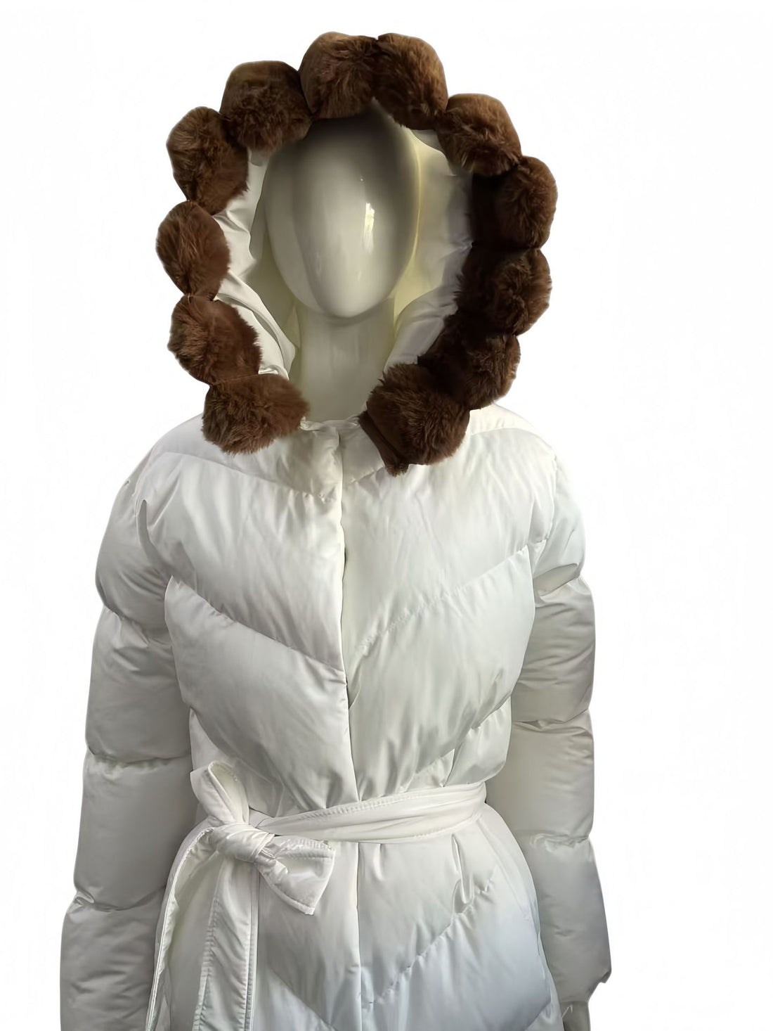 Damen Modische Daunenjacke mit hochabschließendem Kragen – Célinea