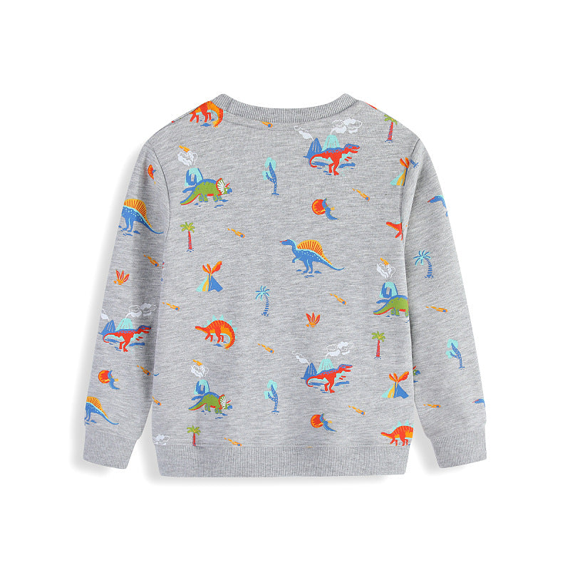Kinder Sweatshirt mit buntem Dinosaurier-Motiv Echo Archiv
