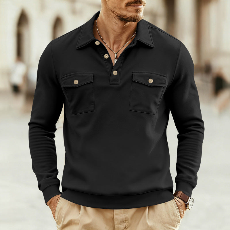 Herren Poloshirt mit stilvollen Brusttaschen Echoarchiv