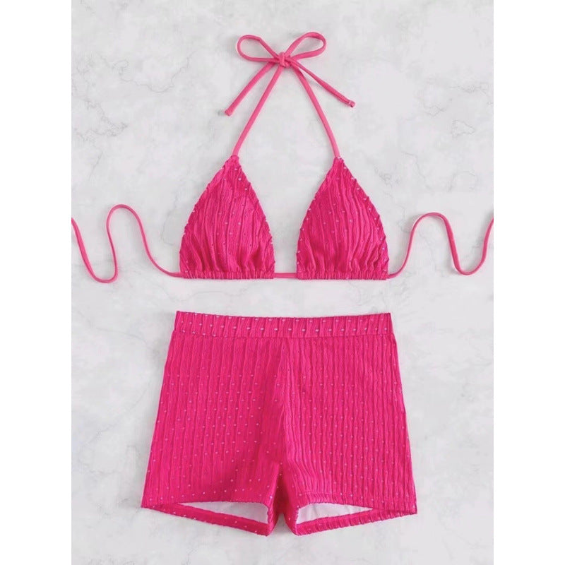 Damen Triangel-Bikini mit hochwertigem Rüschendesign und stretchy Shorts Echo Archiv