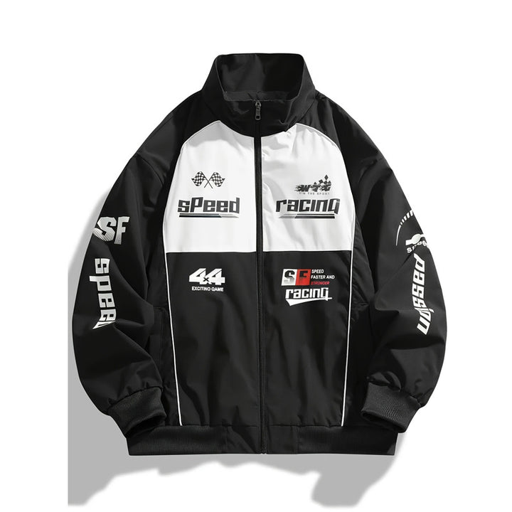 Herren Sportliche Racingjacke Echo Archiv