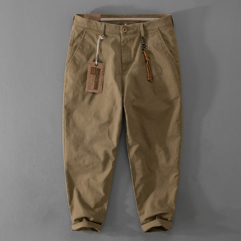 Herren Baumwoll‑Twill Chino im Relaxed‑Tapered Schnitt mit Kordelzugbund und aufgesetzten Taschen Echoarchiv