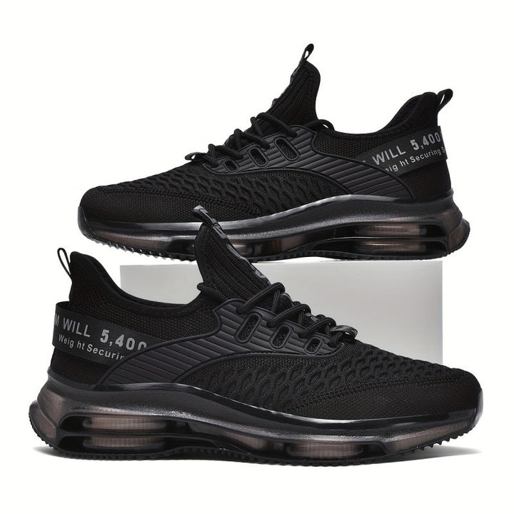 Damen Luftkissen-Sneaker mit transparenter Luftsohle und gestricktem Oberschuh Echoarchiv