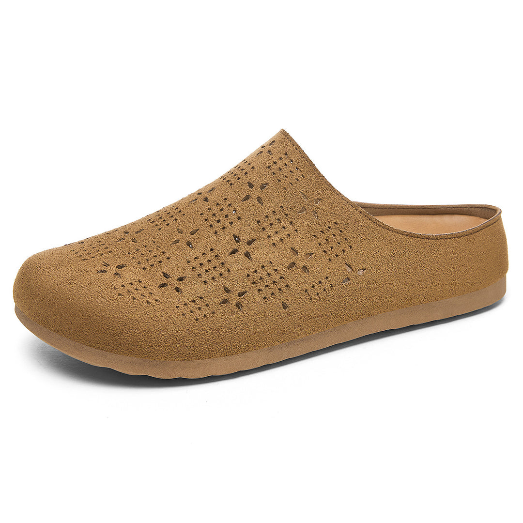Damen nan Komfort-Mule mit Laserperforation und geformtem Memory-Fußbett Echo Archiv