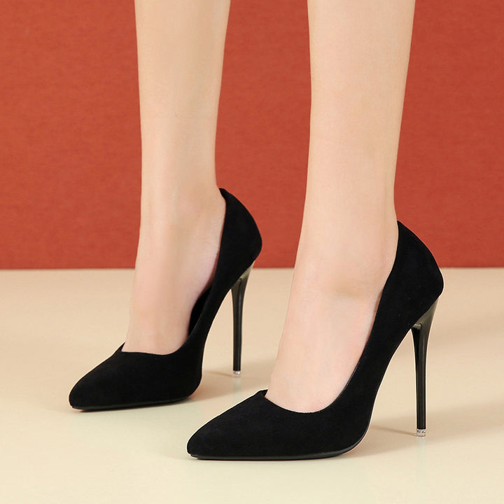 Damen nan spitze Stiletto-Pumps mit Samtoptik und gepolstertem Komfortfußbett Echo Archiv