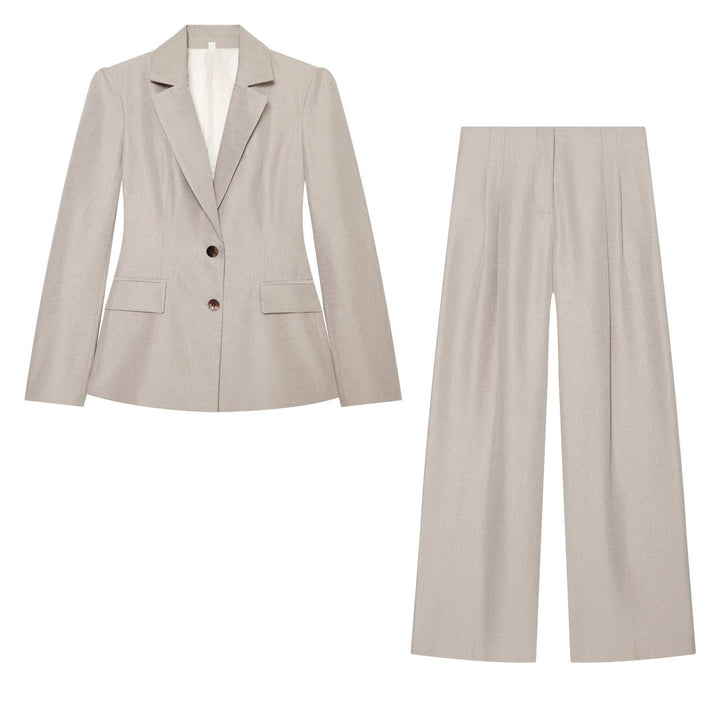 Damen nan weite Palazzo-Hose mit hoher Taille und Bügelfalte Echo Archiv