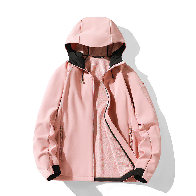 Damen Softshelljacke mit Kapuze und Fleece-Innenfutter, winddicht wasserabweisend Echo Archiv