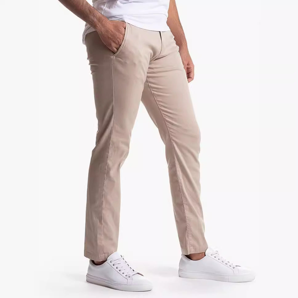 Herren Slim-Fit Chinohose aus atmungsaktivem Material Echoarchiv
