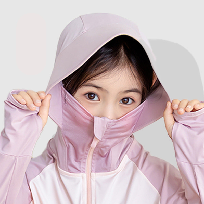 Kinder UV-Schutzjacke mit Kapuze und atmungsaktiven Eigenschaften Echo Archiv