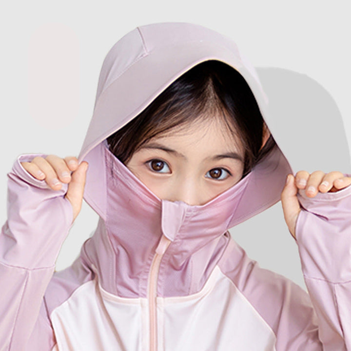 Kinder UV-Schutzjacke mit Kapuze und atmungsaktiven Eigenschaften Echo Archiv