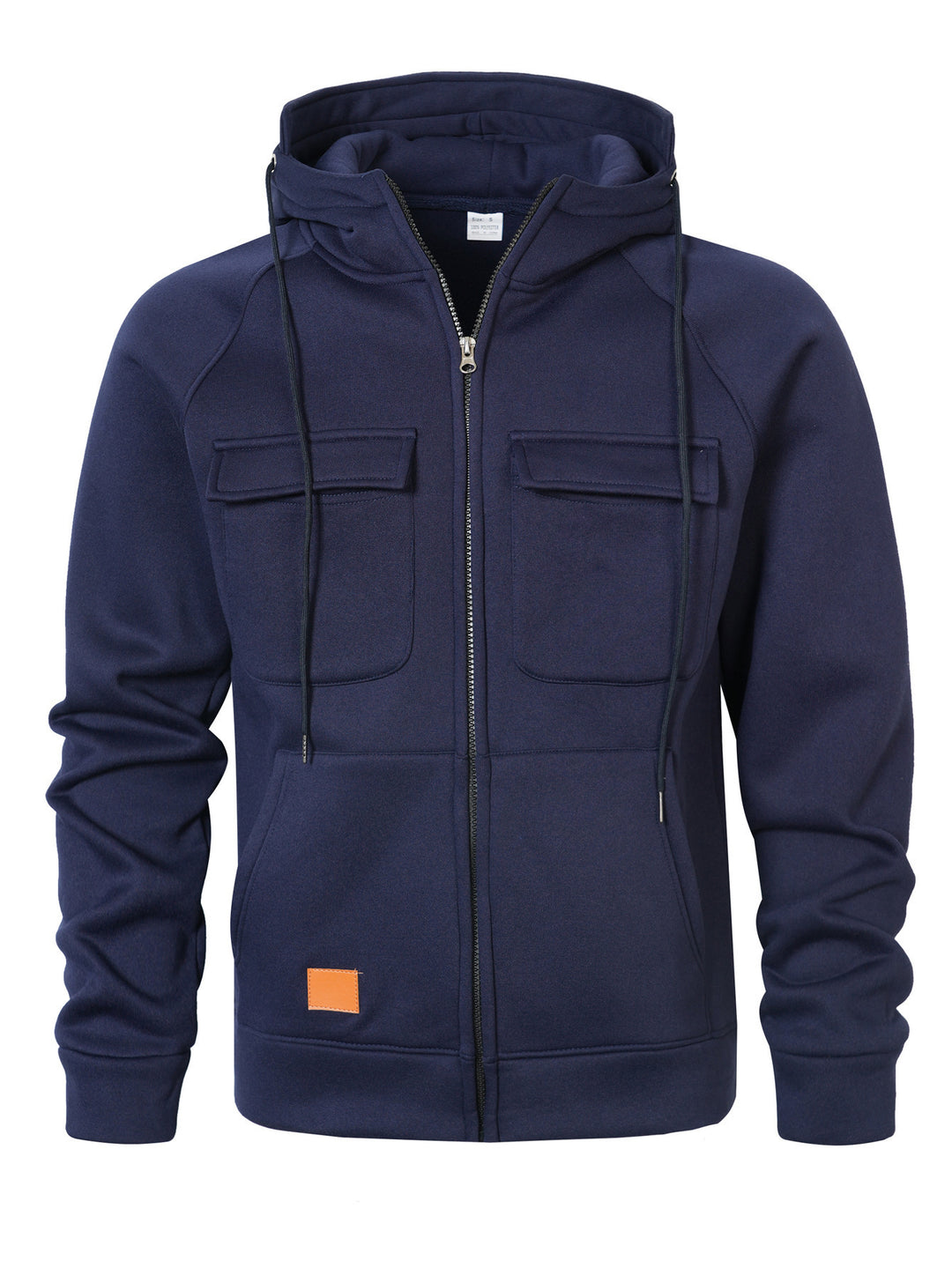 Herren Stylische Kapuzenjacke mit praktischen Taschen und Reißverschluss Echoarchiv