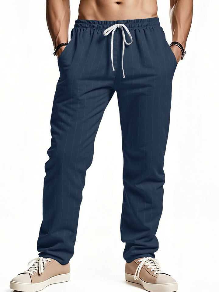 Herren komfortable Freizeithose mit gestreiftem Design Echoarchiv