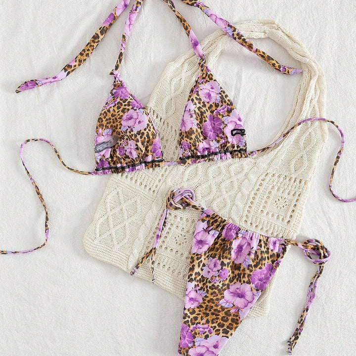 Damen Triangel-Bikini-Set mit raffiniertem Häkeloberteil Echo Archiv
