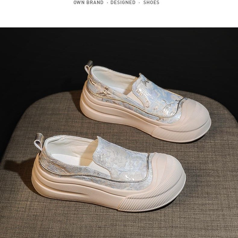 Damen Slip-On Sneakers mit elastischem Obermaterial und dämpfender Sohle Echo Archiv