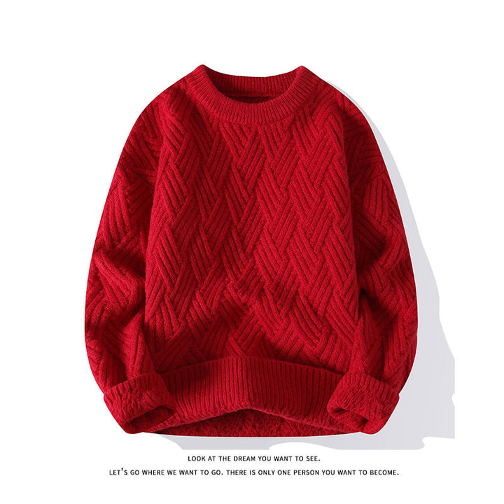 Damen nan grobgestrickter Oversize-Pullover mit Zopfmuster und elastischem Rippbund Echo Archiv