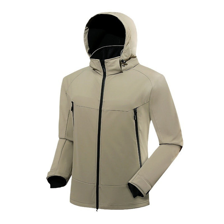 Herren Softshell-Outdoorjacke mit Kapuze wind- und wasserabweisend Echo Archiv